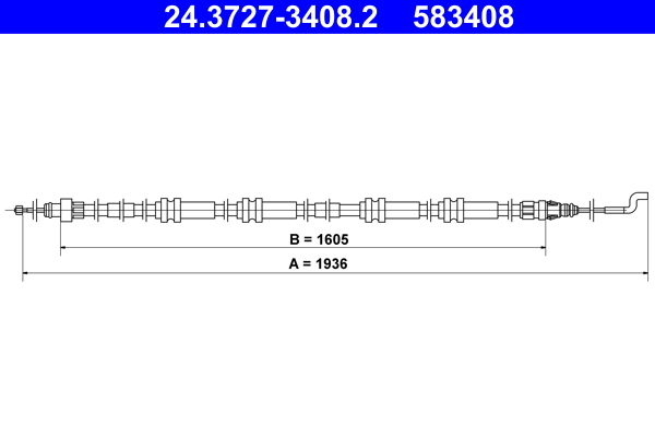 Cięgło, hamulec postojowy ATE 24.3727-3408.2