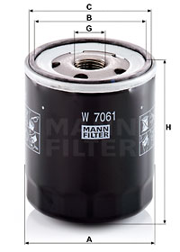 Filtr oleju MANN-FILTER W 7061