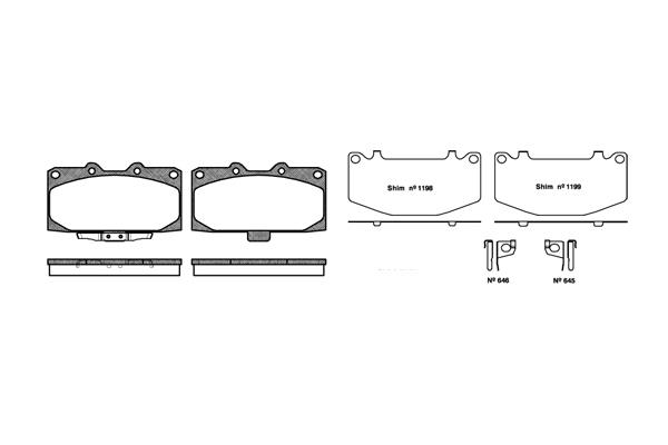 Klocki hamulcowe REMSA 0599.12