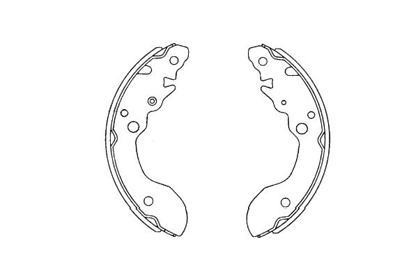 Zestaw szczęk hamulcowych KAVO PARTS KBS-8912
