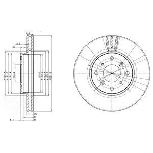 Tarcza hamulcowa DELPHI BG3516