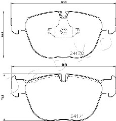 Klocki hamulcowe JAPKO 500132