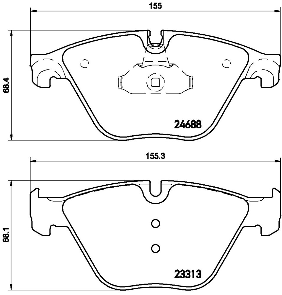 Klocki hamulcowe BREMBO P 06 074