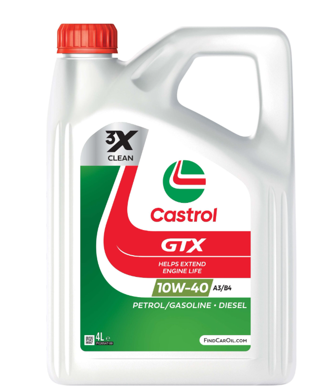 OLEJ SILNIKOWY CASTROL 10W-40 GTX 4L