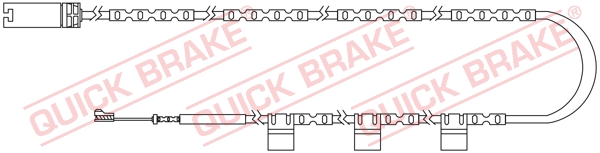 Czujnik zużycia klocków QUICK BRAKE WS 0300 A