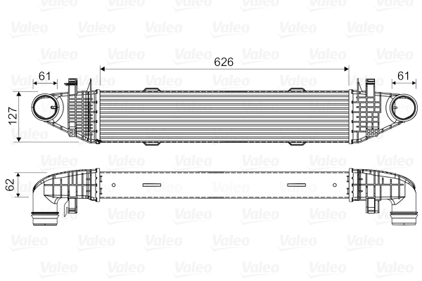 Chłodnica powietrza intercooler VALEO 818679