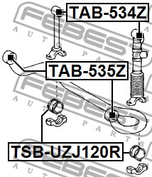 Tuleja wahacza FEBEST TAB-535Z