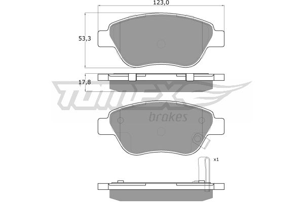 Klocki hamulcowe TOMEX BRAKES TX 15-20