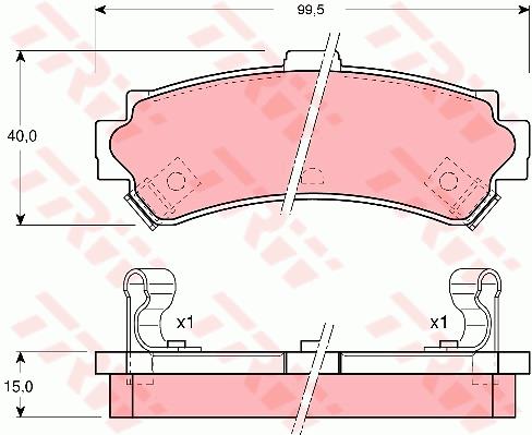 Klocki hamulcowe TRW GDB3115
