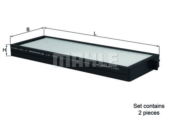 Filtr kabinowy KNECHT LA 912/S