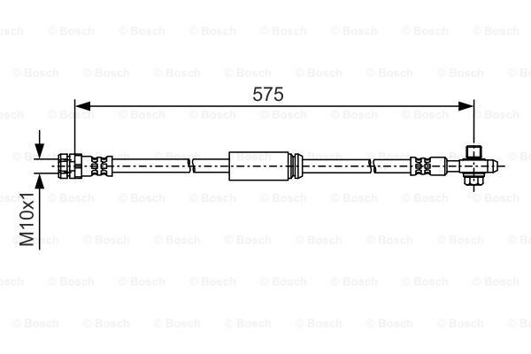Przewód hamulcowy elastyczny BOSCH 1 987 481 A04