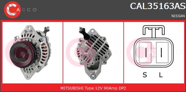 Alternator CASCO CAL35163AS