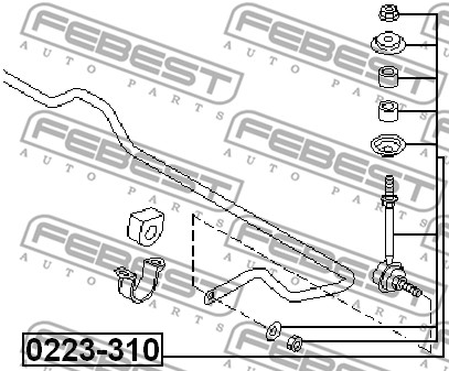 Łącznik stabilizatora FEBEST 0223-310