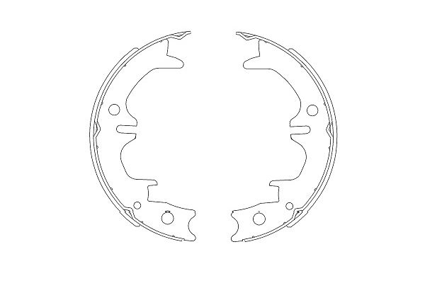 Zestaw szczęk hamulcowych KAVO PARTS KBS-9911