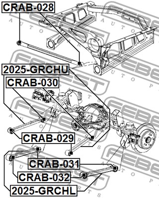 Tuleja wahacza FEBEST CRAB-032