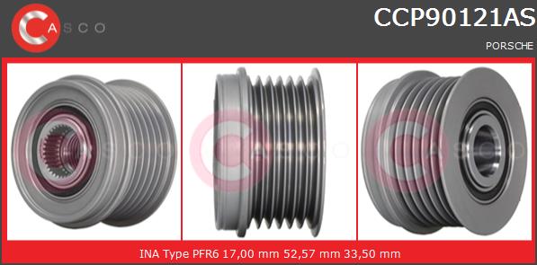 Koło pasowe alternatora CASCO CCP90121AS