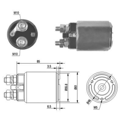 Elektromagnes rozrusznika MEAT & DORIA 46120