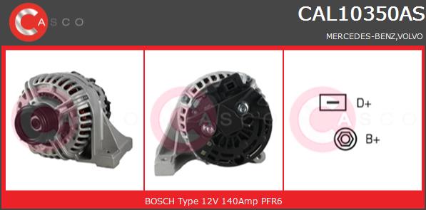 Alternator CASCO CAL10350AS