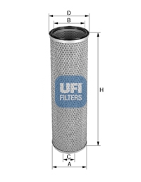 Filtr powietrza UFI 27.224.00