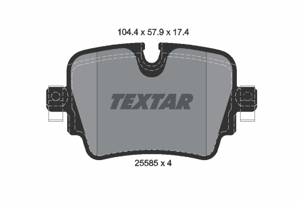 Klocki hamulcowe TEXTAR 2558501