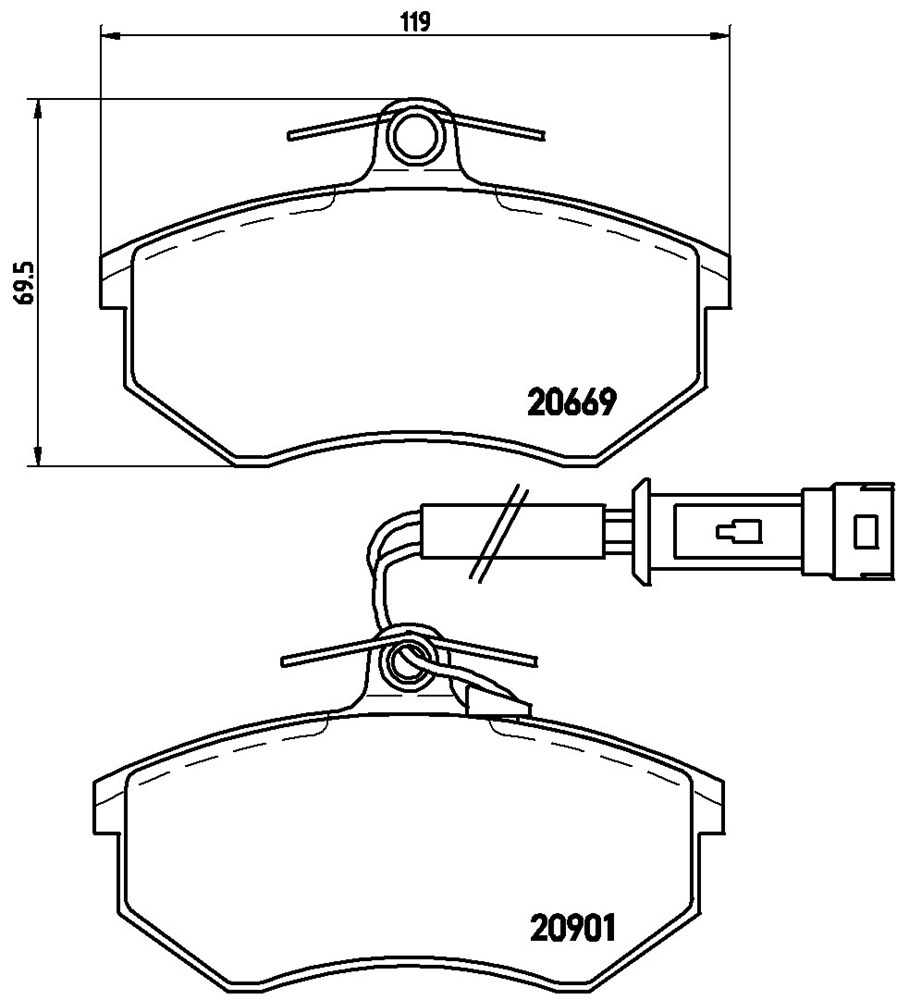 Klocki hamulcowe BREMBO P 85 016