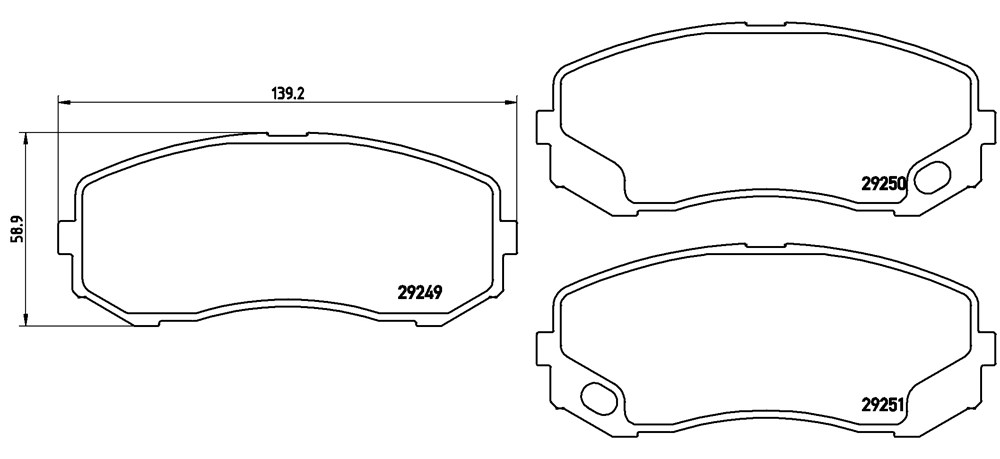 Klocki hamulcowe BREMBO P 54 043