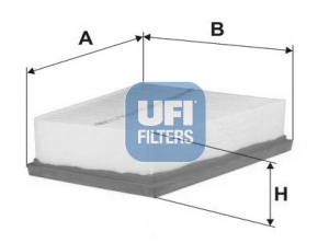 Filtr powietrza UFI 30.687.00