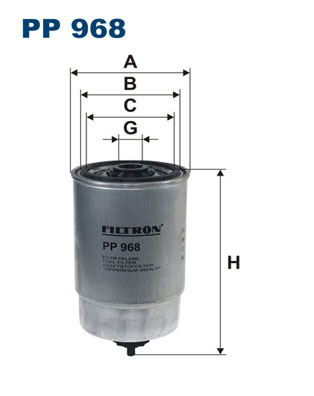 Filtr paliwa FILTRON PP968