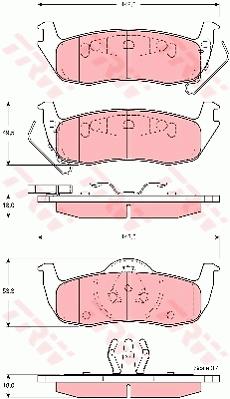 Klocki hamulcowe TRW GDB4137