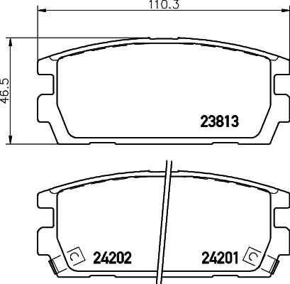 Klocki hamulcowe HELLA 8DB 355 011-841