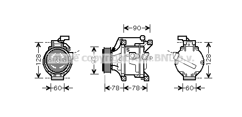 Kompresor klimatyzacji AVA QUALITY COOLING TOAK443