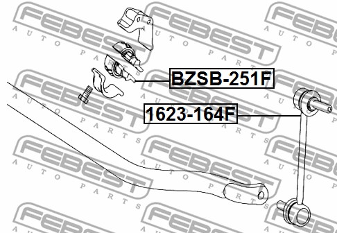 Guma stabilizatora FEBEST BZSB-251F