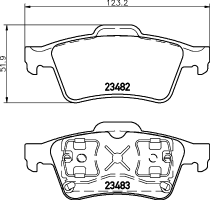 Klocki hamulcowe HELLA 8DB 355 009-121