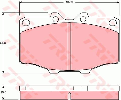 Klocki hamulcowe TRW GDB352