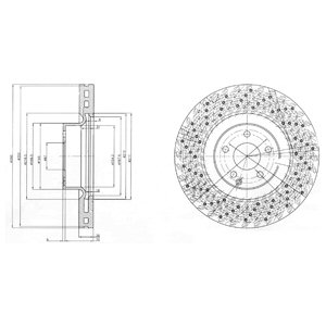 Tarcza hamulcowa DELPHI BG9879