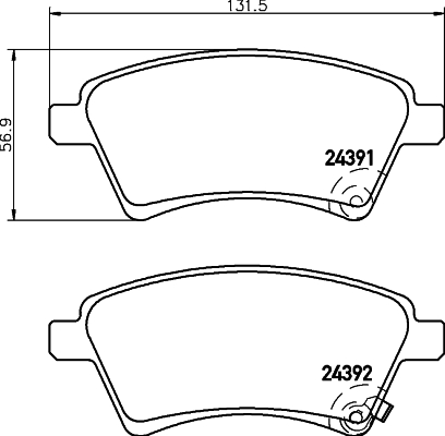 Klocki hamulcowe HELLA PAGID 8DB 355 012-511
