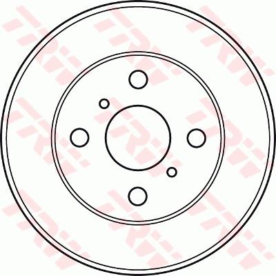 Tarcza hamulcowa TRW DF4884