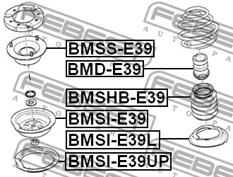 Poduszka amortyzatora FEBEST BMSS-E39