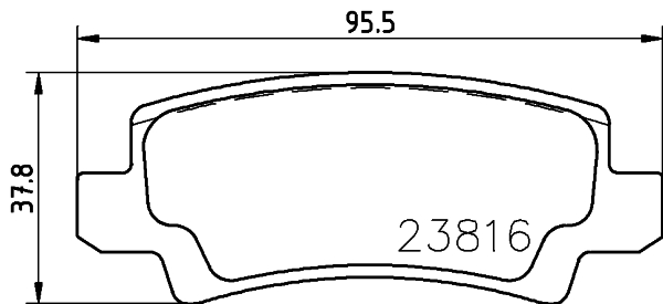 Klocki hamulcowe HELLA 8DB 355 010-841