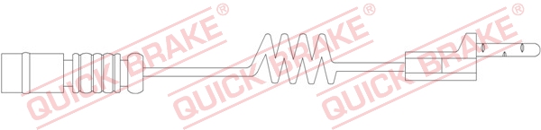 Czujnik zużycia klocków QUICK BRAKE WS 0117 B