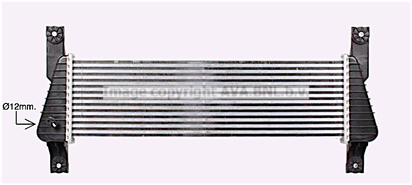 Chłodnica powietrza intercooler AVA QUALITY COOLING FD4655