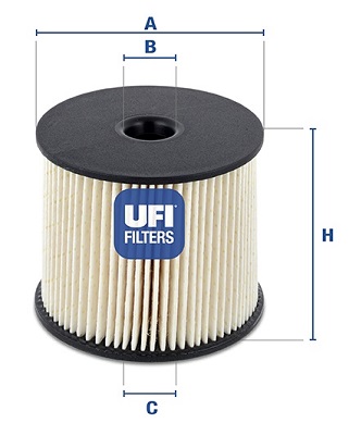 Filtr paliwa UFI 26.003.00