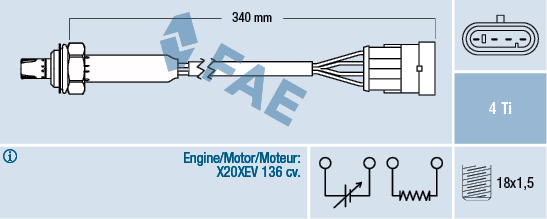 Sonda lambda FAE 77300