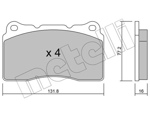 Klocki hamulcowe METELLI 22-0288-1