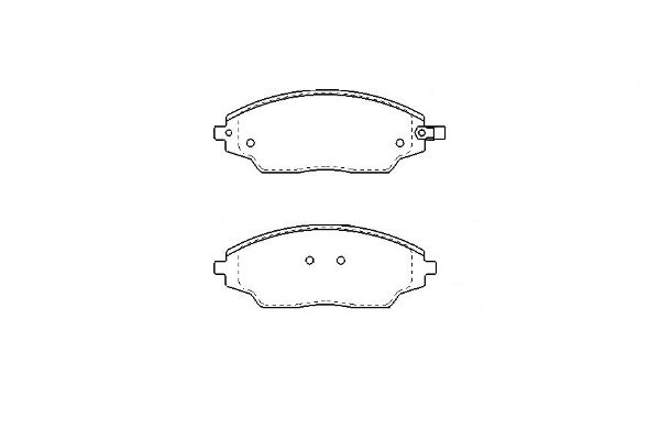 Klocki hamulcowe KAVO PARTS KBP-1021