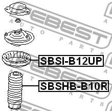 Osłona  miecha powietrznego FEBEST SBSHB-B10R