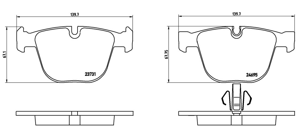 Klocki hamulcowe BREMBO P 06 053