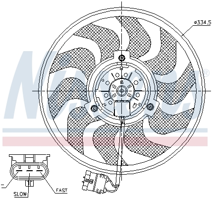 Wentylator NISSENS 85755