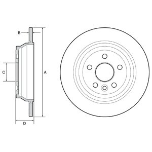 Tarcza hamulcowa DELPHI BG4656C