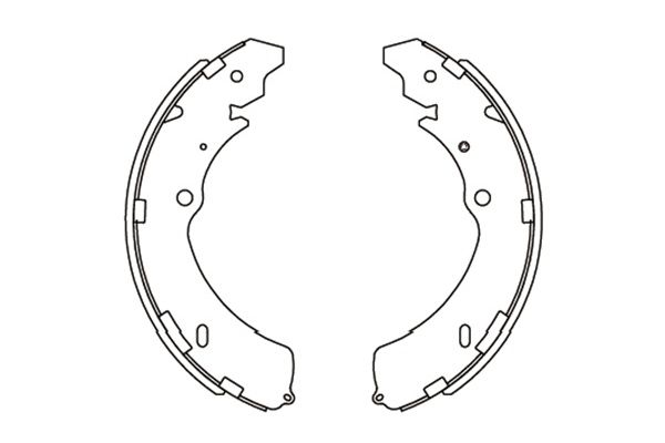 Zestaw szczęk hamulcowych KAVO PARTS KBS-3906